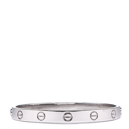 Cartier 18K White Gold LOVE Bracelet 16 3 of 5