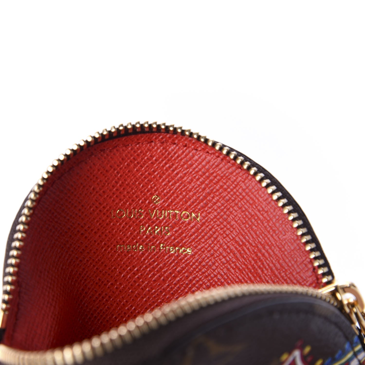 Louis Vuitton Monogram 2020 Christmas Animation Bumper Cars Round Coin Purse Coquelicot 6 of 8