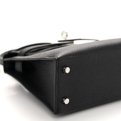 Hermes Epsom Mini Kelly Sellier 20 Black 9 of 12