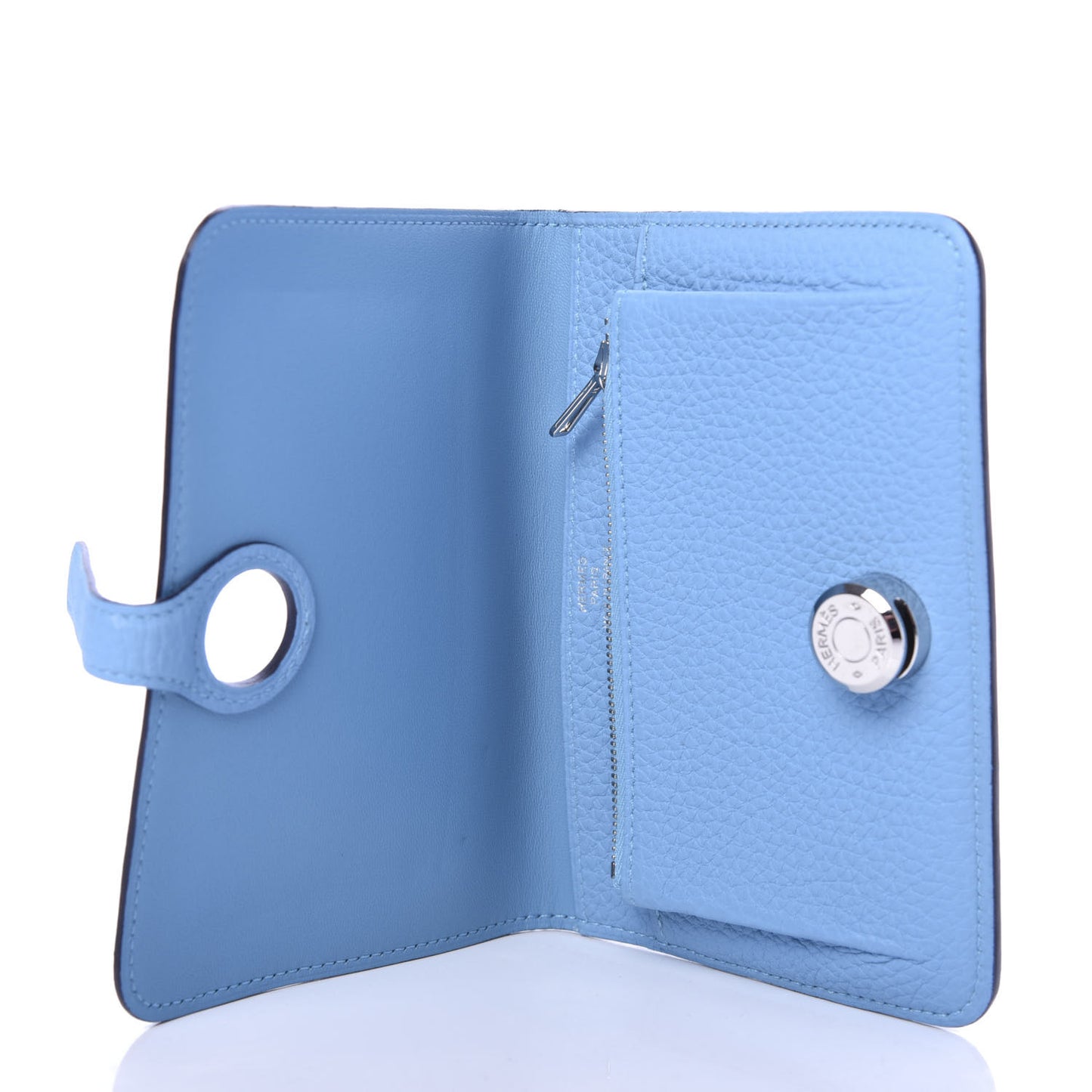 Togo Dogon Compact Wallet Bleu Paradis