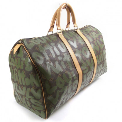 Louis Vuitton Graffiti Keepall 50 Kaki 3 of 9