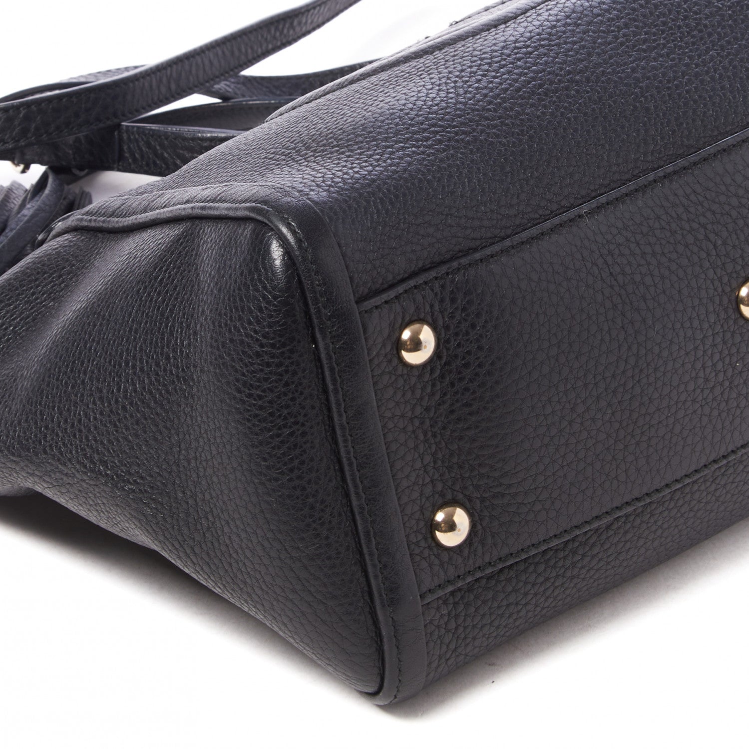 Gucci Pebbled Calfskin Small Soho Top Handle Bag Black 6 of 8