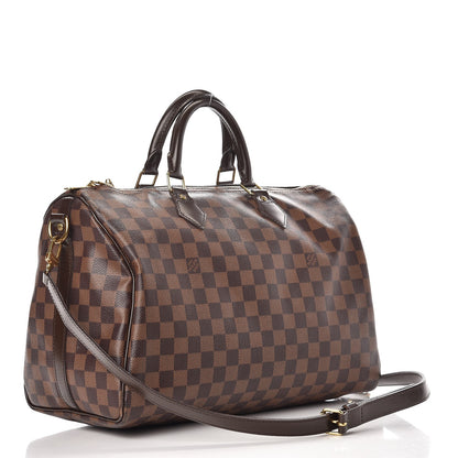Louis Vuitton Damier Ebene Speedy Bandouliere 35 3 of 11