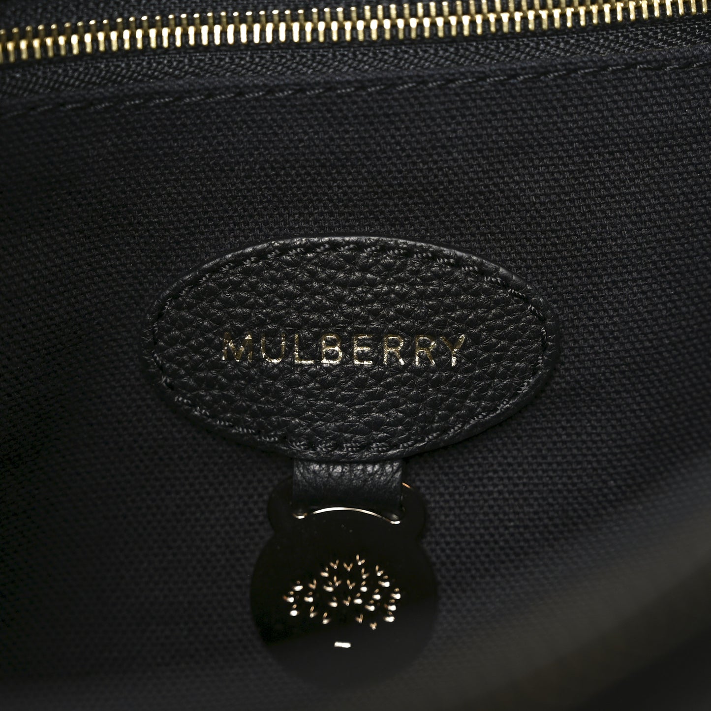 Grainy Calfskin Large Bayswater Shoulder Bag Black
