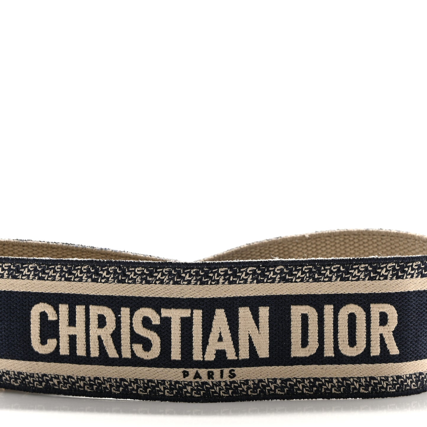 Canvas Embroidered Shoulder Strap Blue