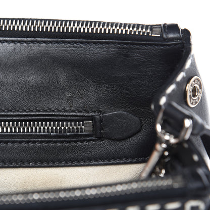 Prada City Calf Hand Stitched Medium Galleria Double Zip Tote Black 19 of 19