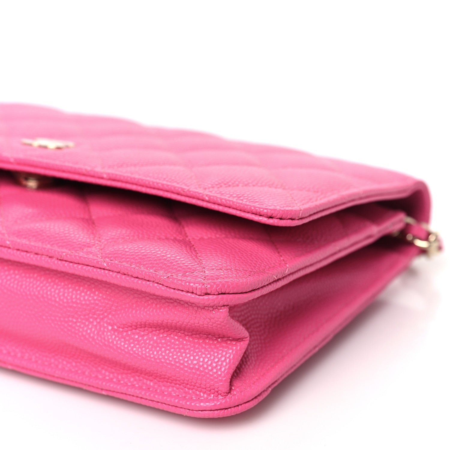 Chanel Caviar Quilted Wallet on Chain WOC Pink 11 of 11