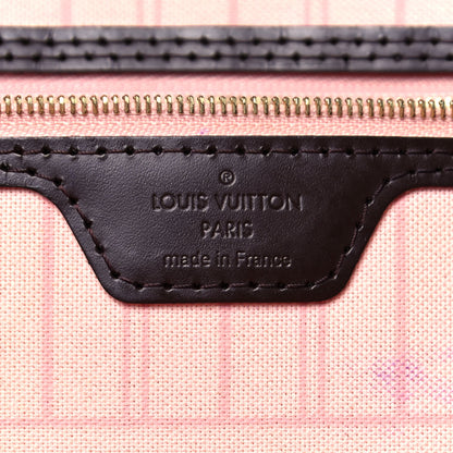 Louis Vuitton Damier Ebene Neo Neverfull MM Rose Ballerine 6 of 18