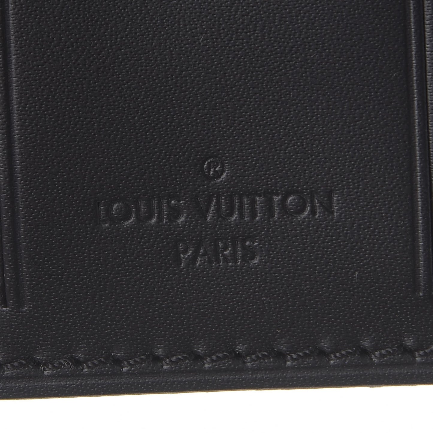 Calfskin Luggage Tag Black