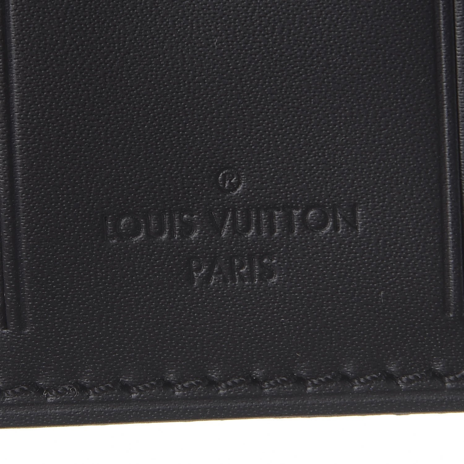 Louis Vuitton Calfskin Luggage Tag Black 4 of 6