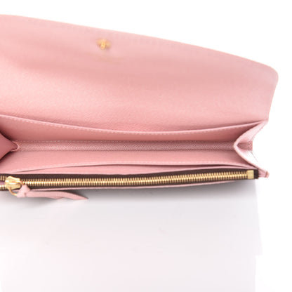 Louis Vuitton Damier Ebene Caissa Wallet Rose Ballerine 5 of 9