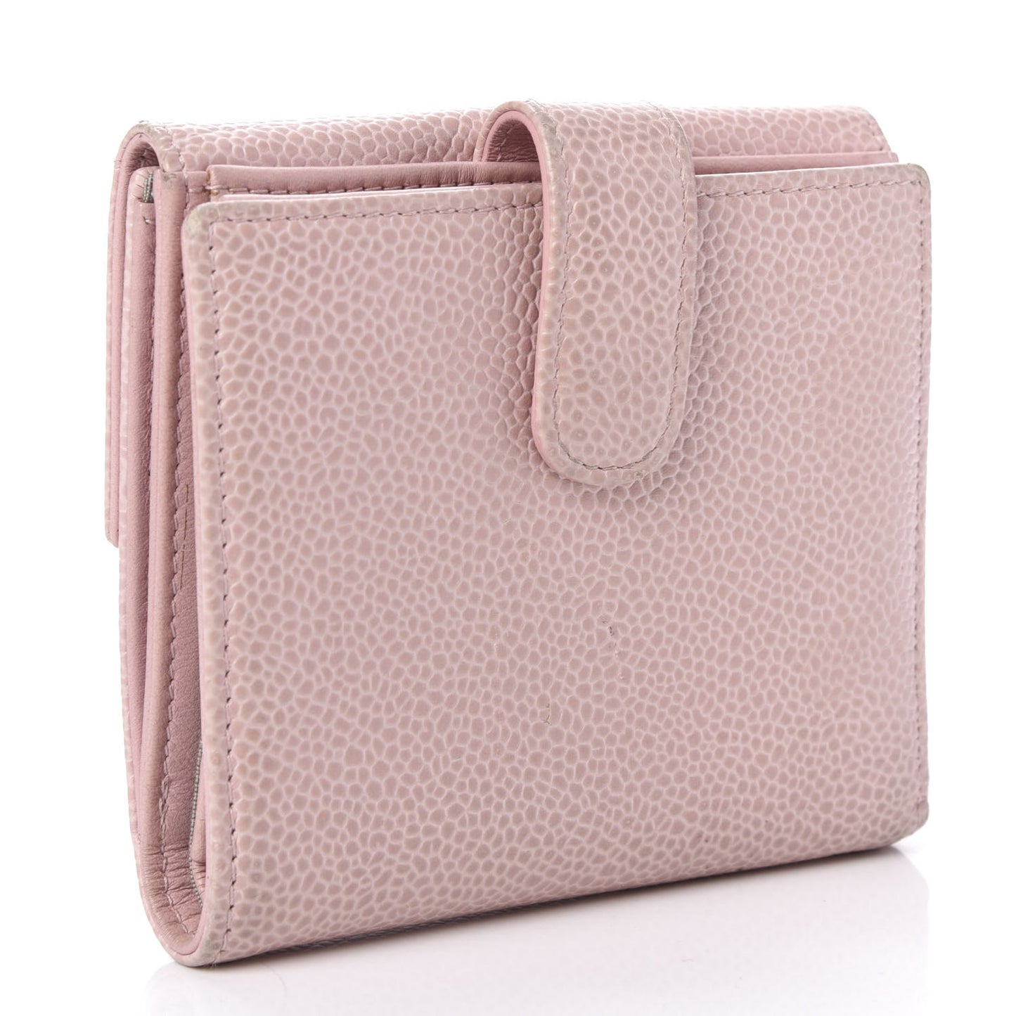 Caviar Small Timeless CC Wallet Pink