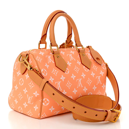 Louis Vuitton Calfskin Monogram Speedy P9 Bandouliere 25 Summer Peach 3 of 11
