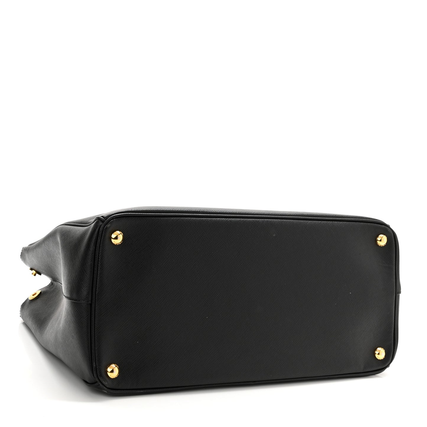 Saffiano Medium Galleria Double Zip Tote Black