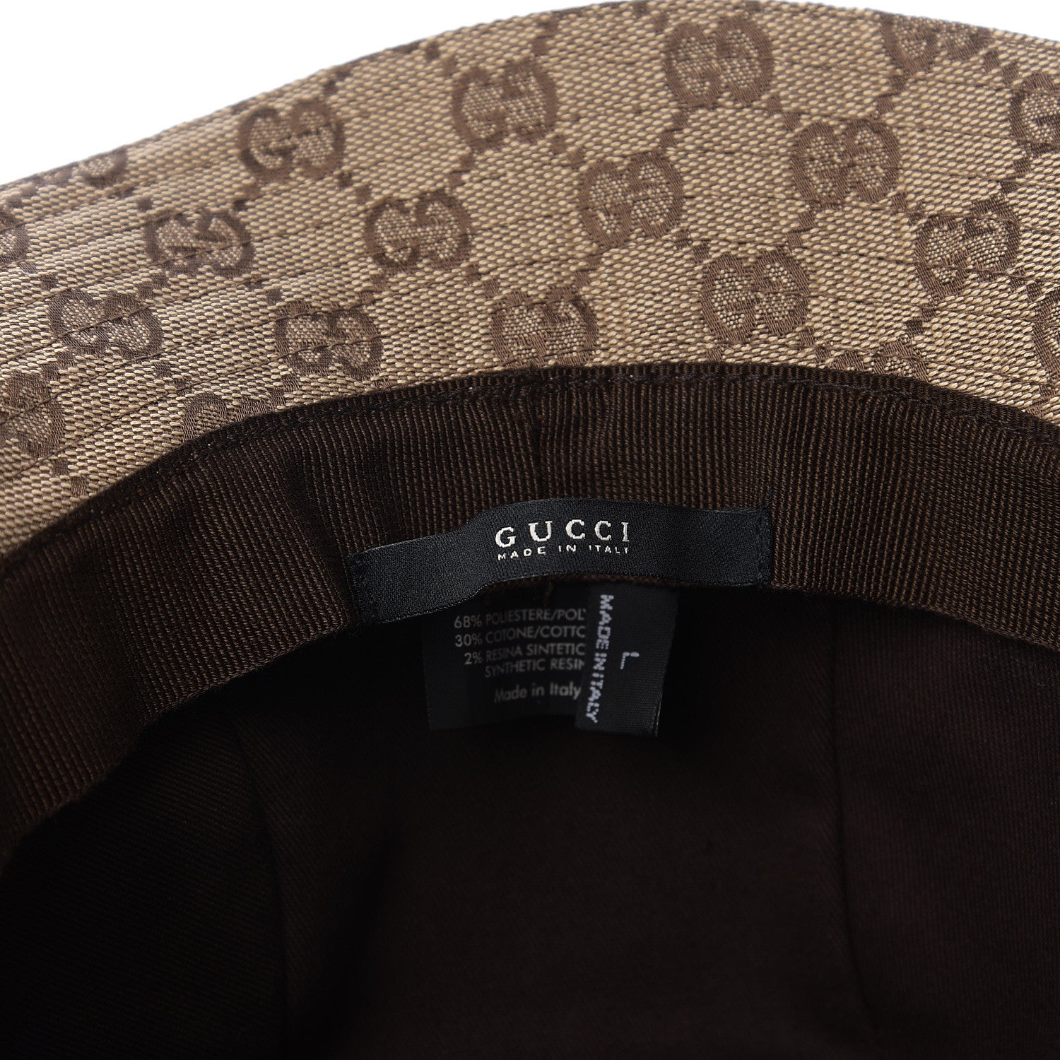 Gucci Monogram Web Bucket Hat L Brown 4 of 5