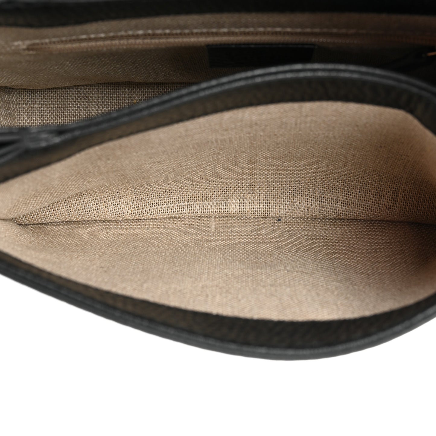 Dollar Calfskin Interlocking G Crossbody Bag Black