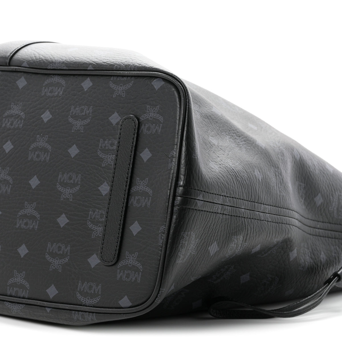 MCM Visetos Large Liz Reversible Shopper Tote Black 21 of 21