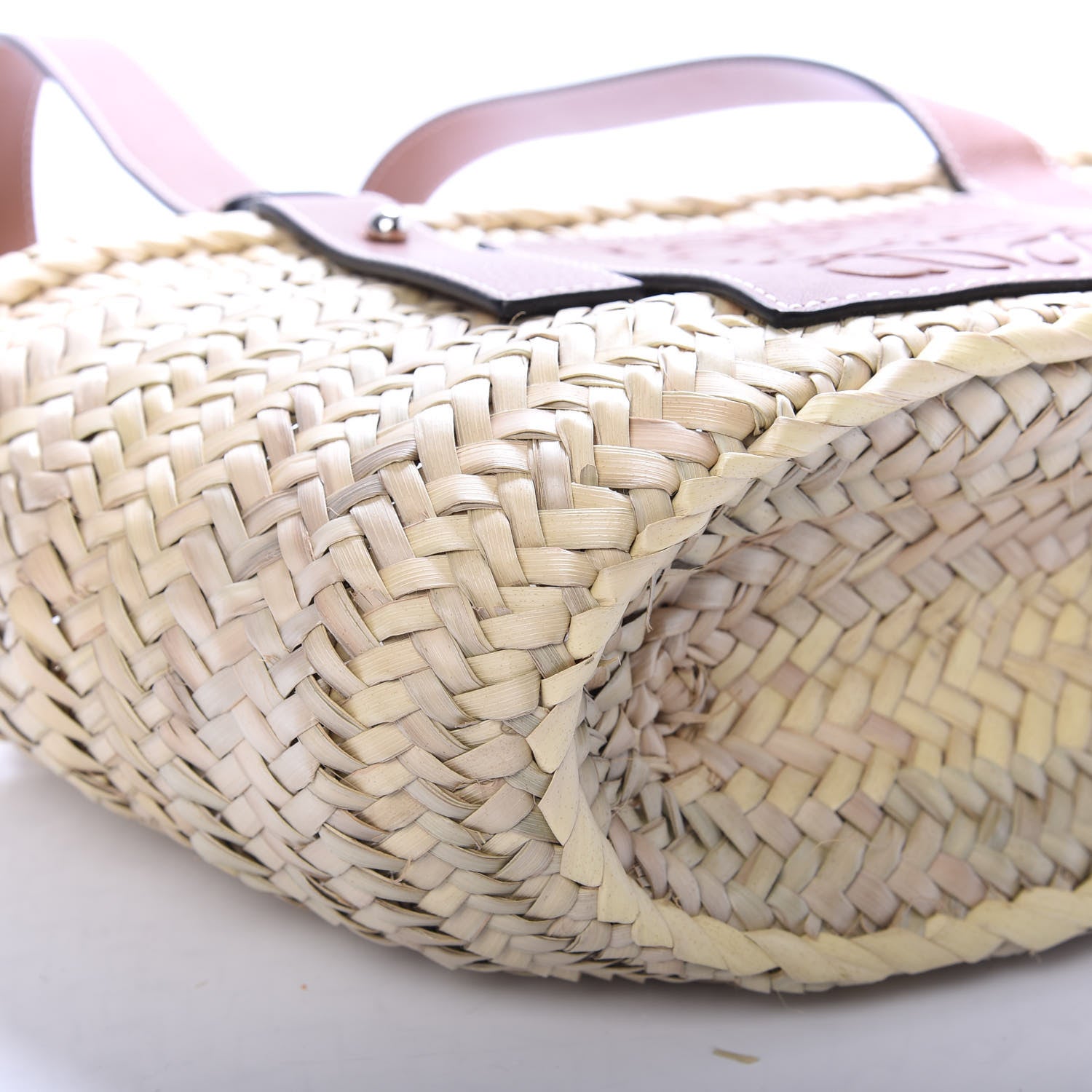 Loewe Raffia Small Basket Tote Bag Natural Tan 9 of 10
