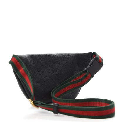 Gucci Grained Calfskin Small Logo Belt Bag Black 3 of 10