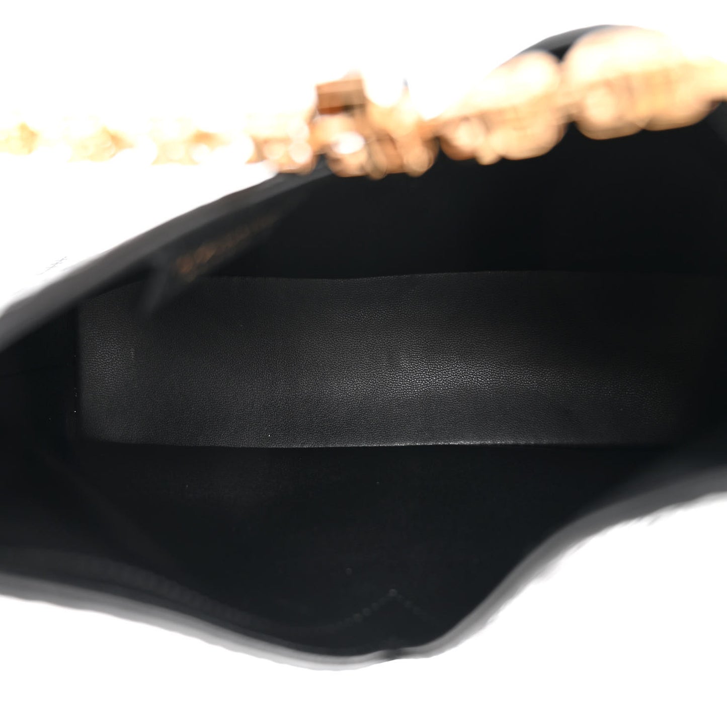 Calfskin Logo 4G Embossed Mini Cut Out Shoulder Bag Black White