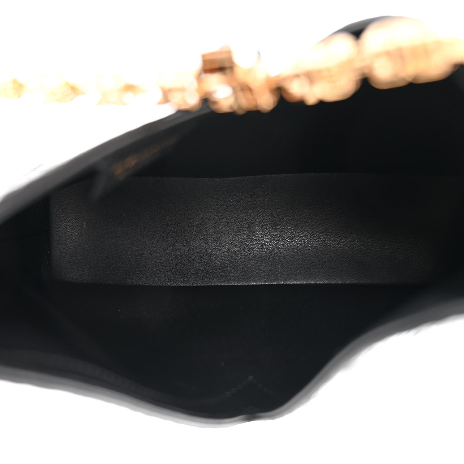 Givenchy Calfskin Logo 4G Embossed Mini Cut Out Shoulder Bag Black White 5 of 10