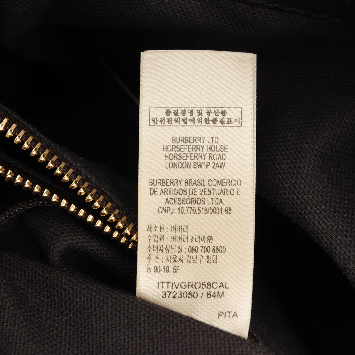 Burberry Haymarket Check Medium Golderton Tote Chocolate 7 of 10