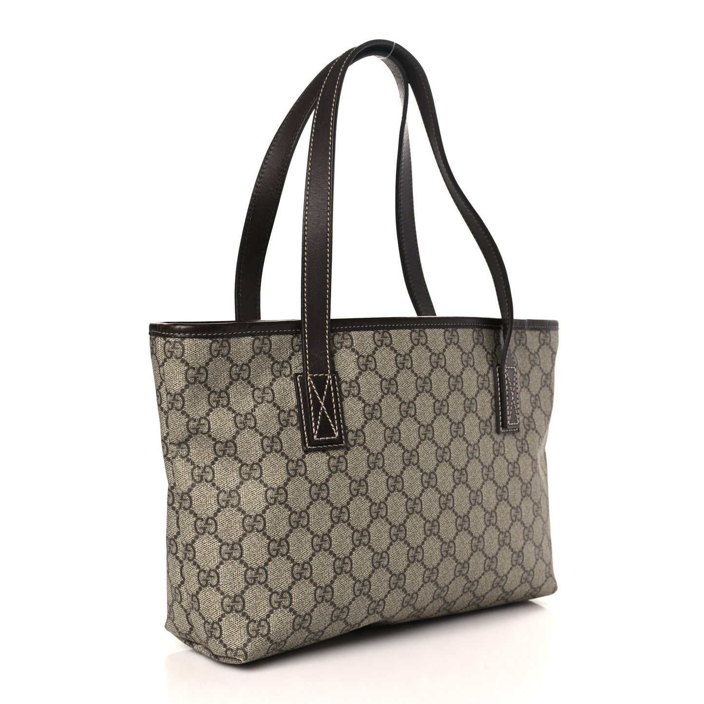 GG Supreme Monogram Small Joy Tote Dark Brown