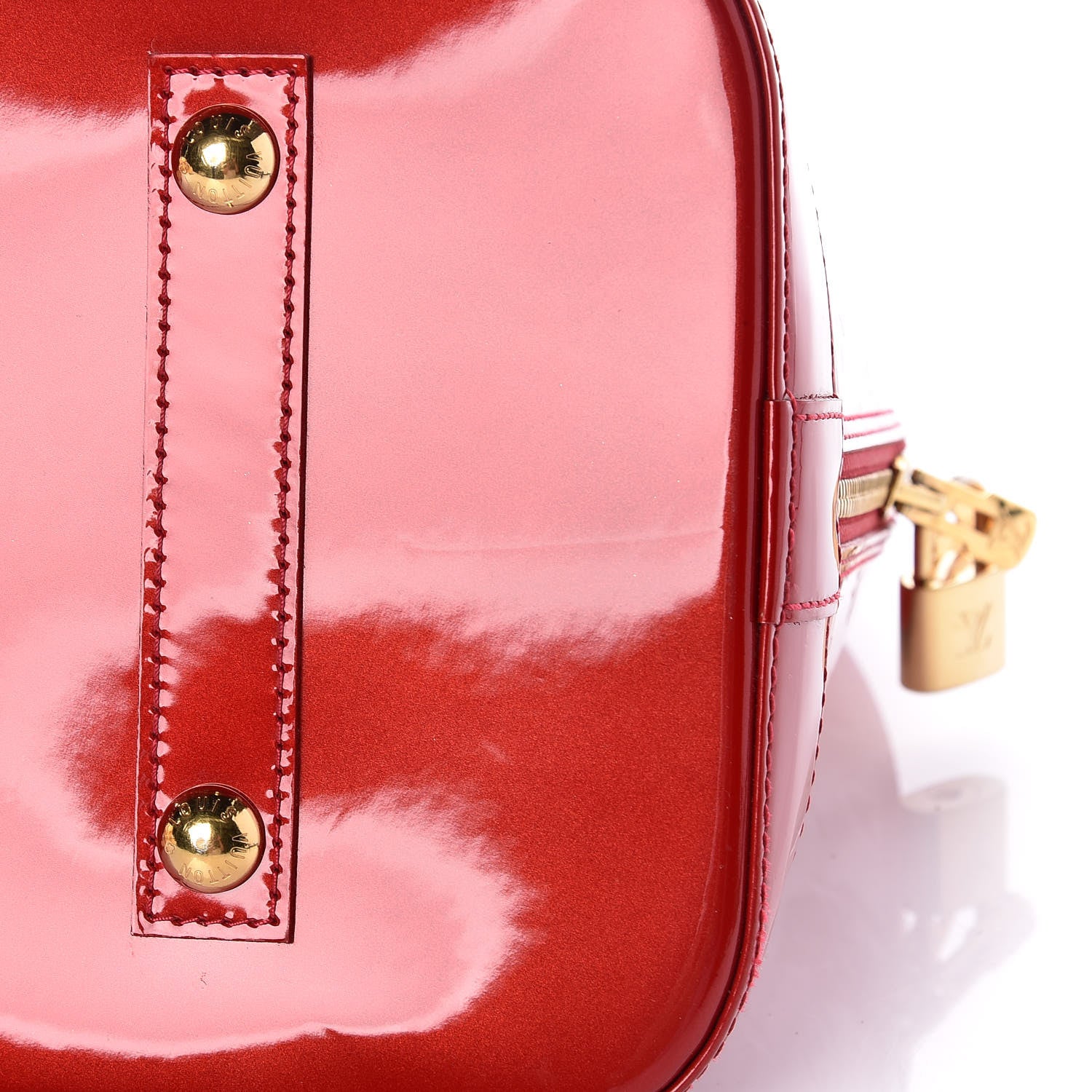 Louis Vuitton Vernis Alma GM Pomme D'Amour 10 of 11
