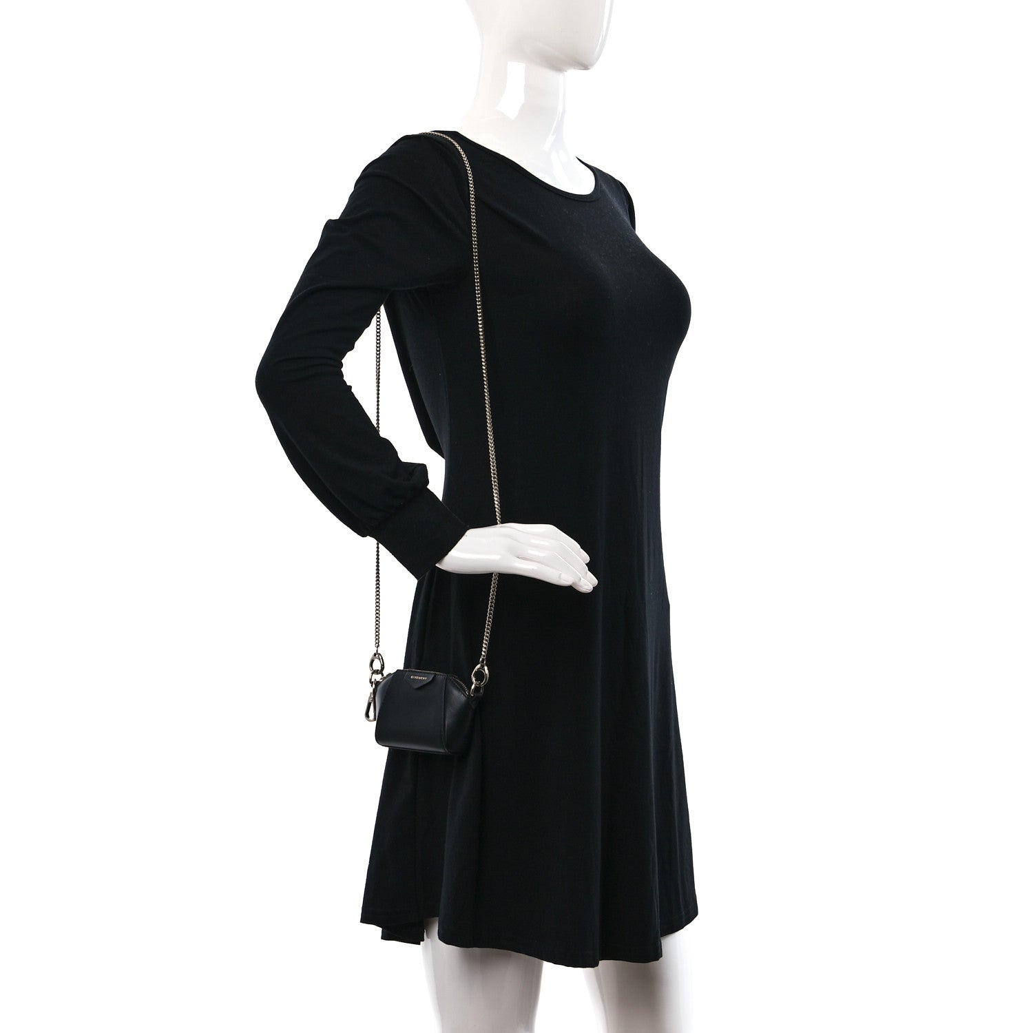 Givenchy Lambskin Baby Antigona with Chain Black 2 of 9