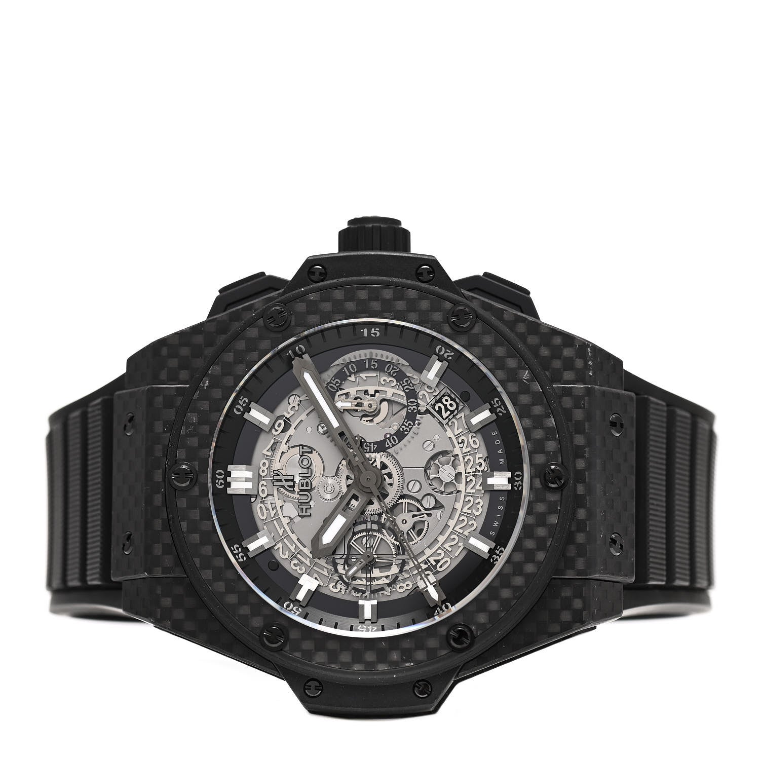 Hublot Carbon Rubber 48mm King Power Unico Automatic Watch Black 701.QX.0140.RX 2 of 4