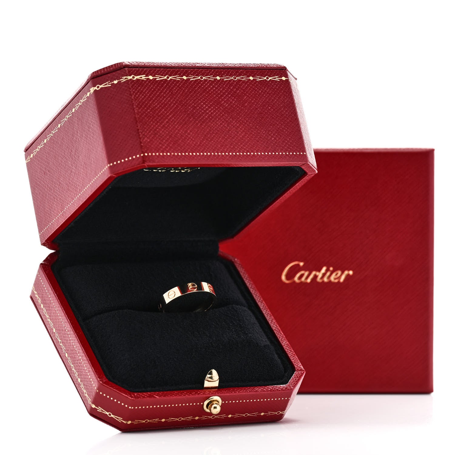 Cartier 18K Yellow Gold 3.5mm LOVE Wedding Band Ring 53 6.5 5 of 5