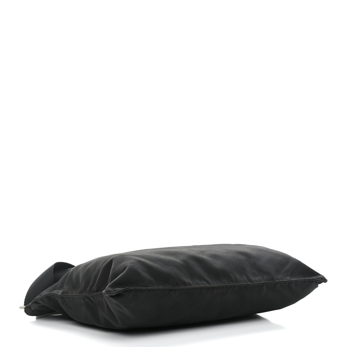 Nylon Vela Flat Messenger Bag Black