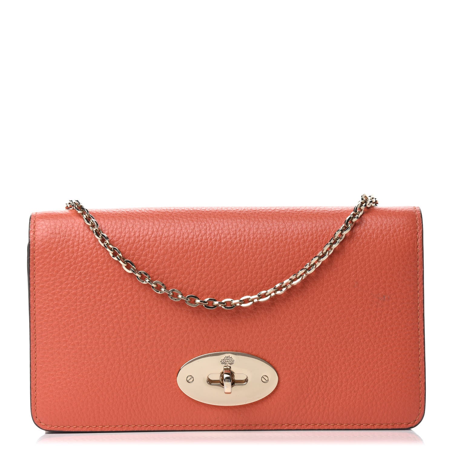 Mulberry Grainy Print Bayswater Clutch Wallet Burnt Orange 1 of 10