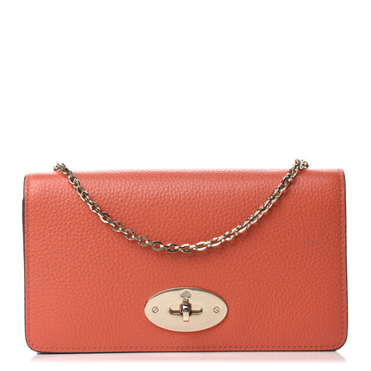 Mulberry Grainy Print Bayswater Clutch Wallet Burnt Orange 1 of 10