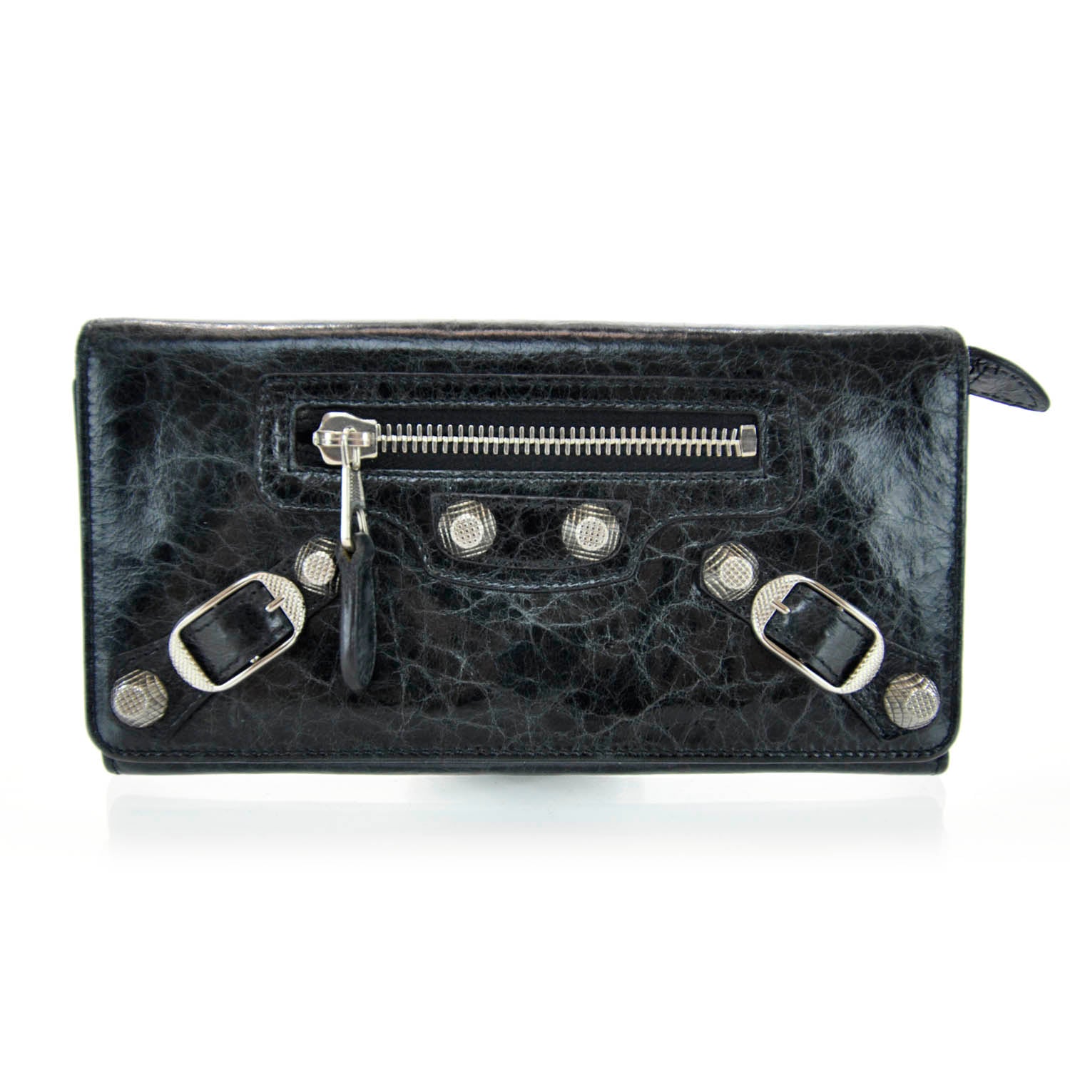 Balenciaga Agneau Giant Money Wallet Black 1 of 7