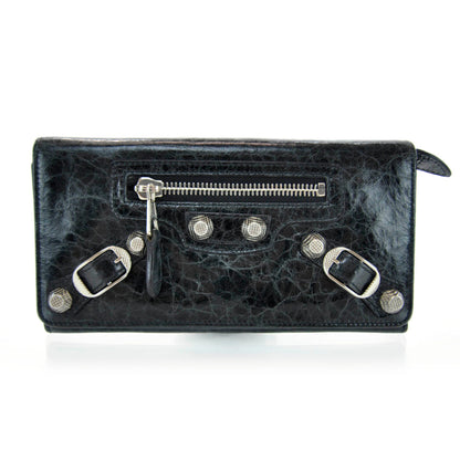 Balenciaga Agneau Giant Money Wallet Black 1 of 7