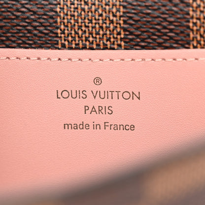 Louis Vuitton LOUIS VUITTON Damier Ebene Croisette Chain Wallet Rose Ballerine 6 of 11