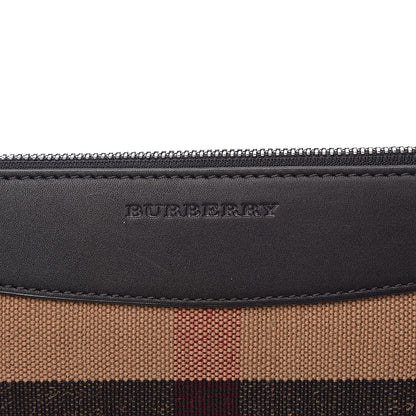 Burberry Mega Check Peyton Crossbody Clutch Bag Black 9 of 11