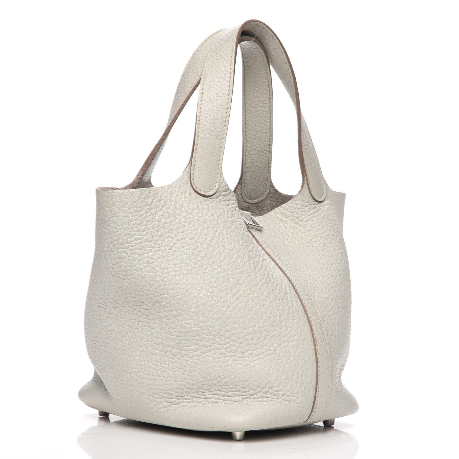 Hermes Taurillon Clemence Picotin Lock 18 PM Gris Perle 3 of 7
