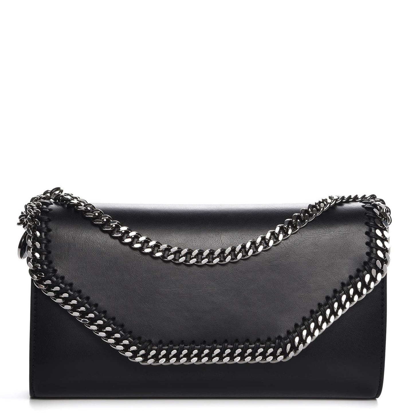 Eco Alter Nappa Falabella Clutch with Chain Bag Black