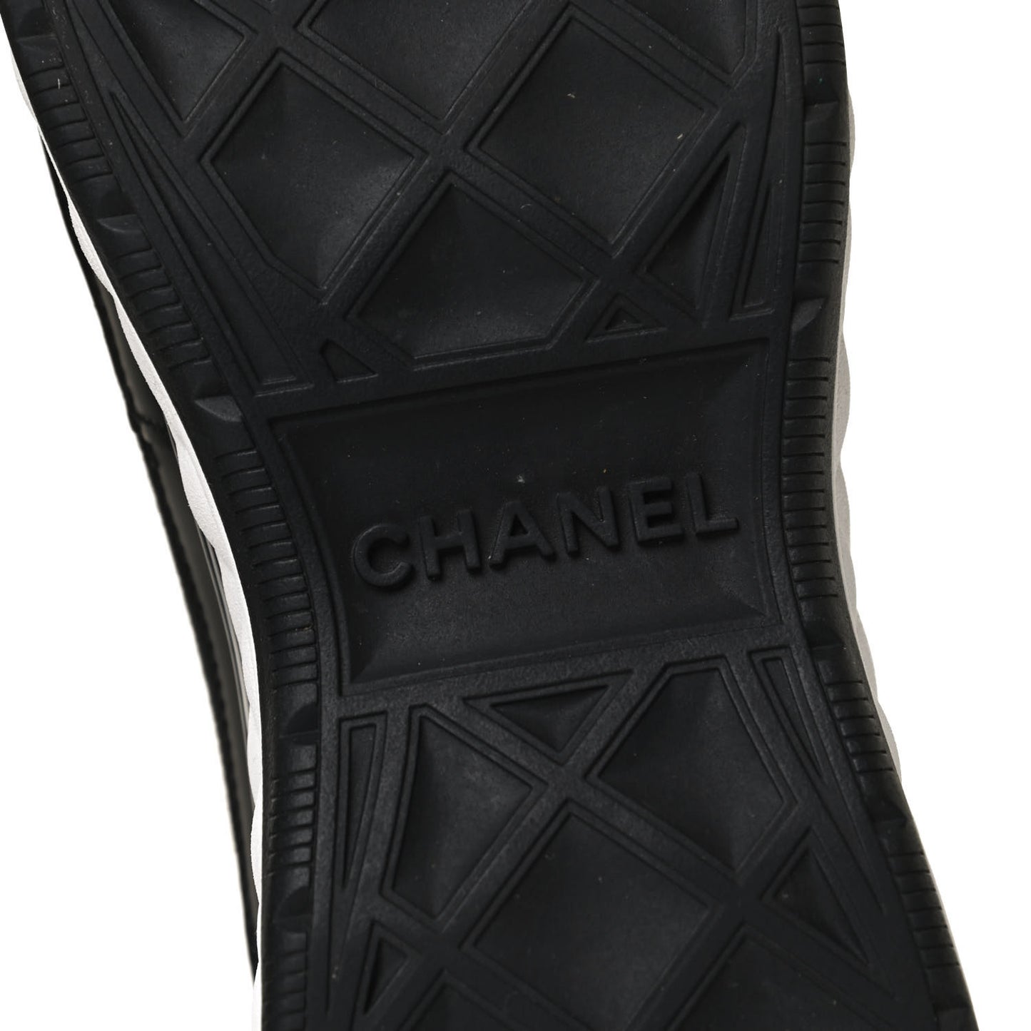 Velvet Calfskin Mixed Fibers CC Sneakers 37 Black