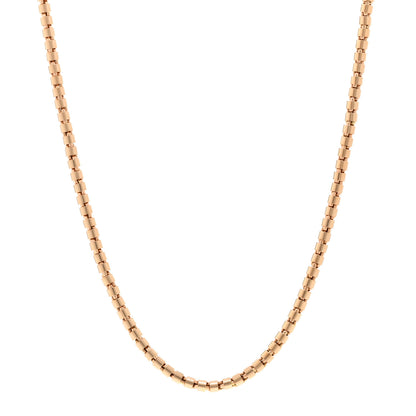 Roberto Coin 18K Rose Gold 3mm Chain Necklace 1 of 6