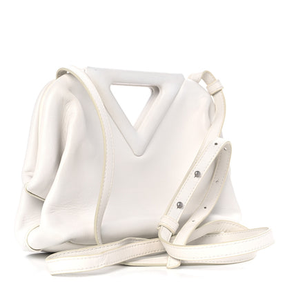 Bottega Veneta Calfskin Small The Point Triangle Bag Chalk 3 of 10