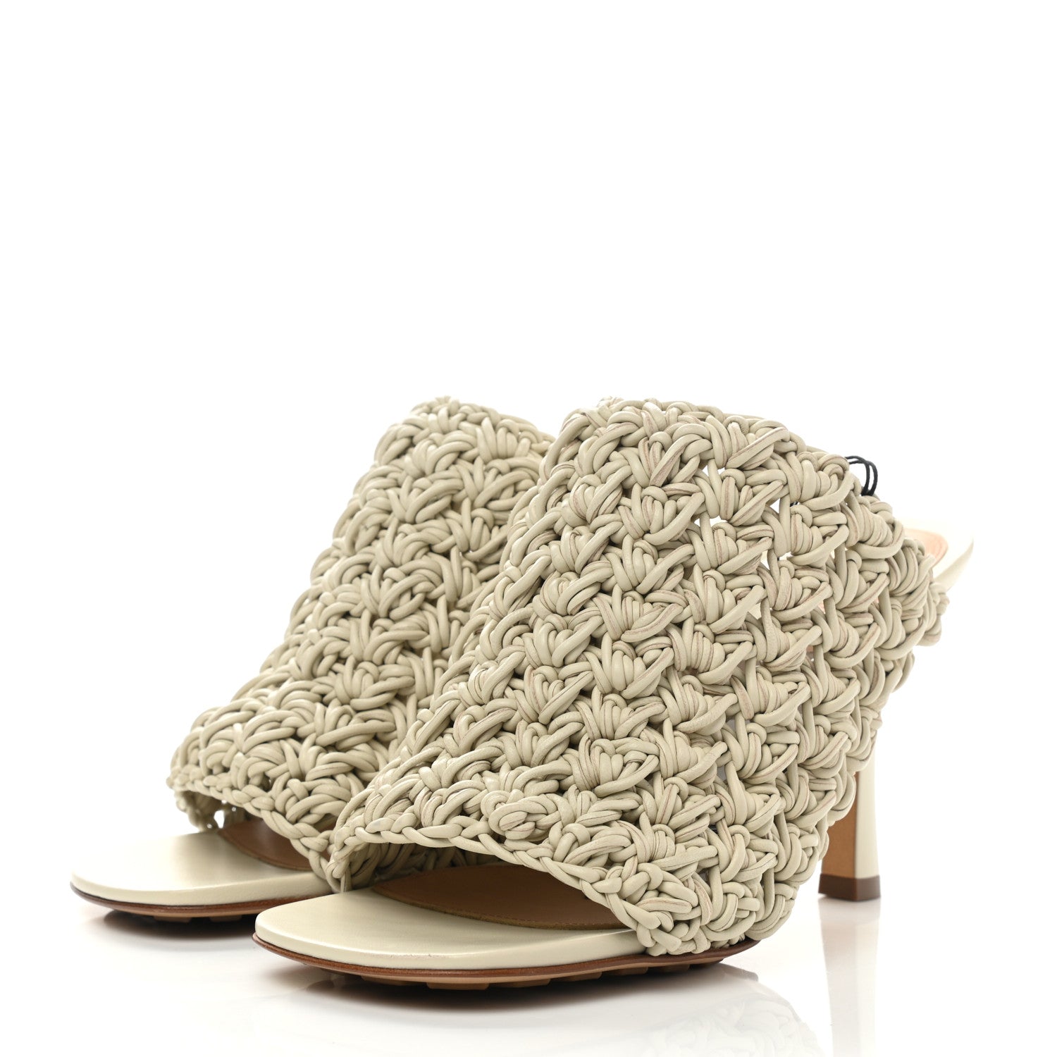 Bottega Veneta Nappa Intrecciato The Board Mules 36.5 Wax 3 of 8