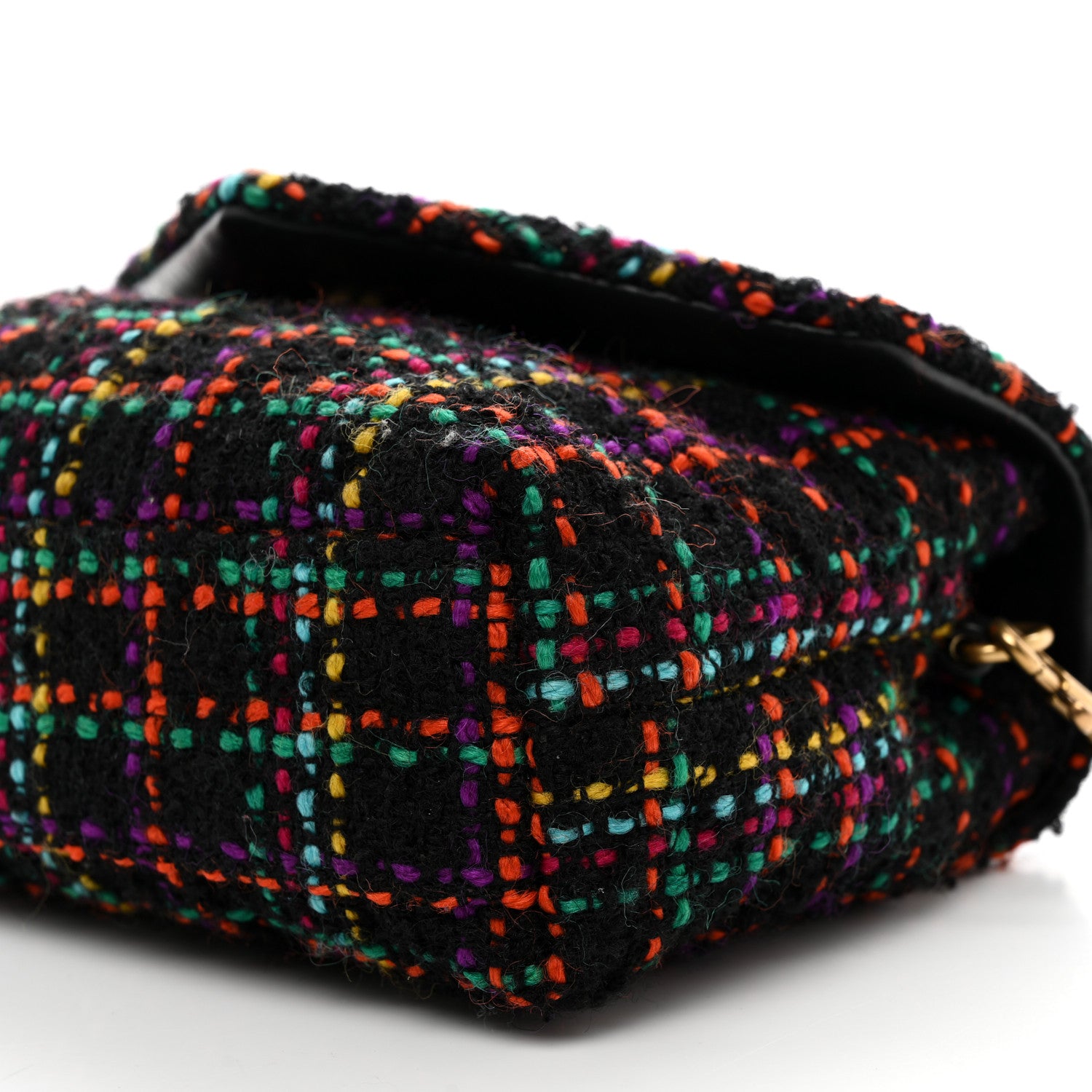 Saint Laurent Tweed Toy Loulou Shoulder Bag Black 11 of 11