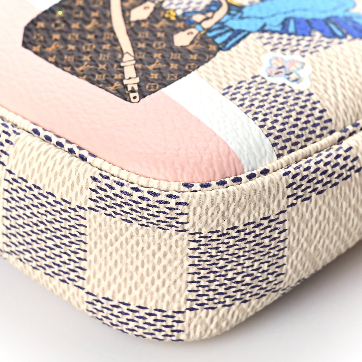 Damier Azur 2018 Christmas Animation Mini Pochette Accessories