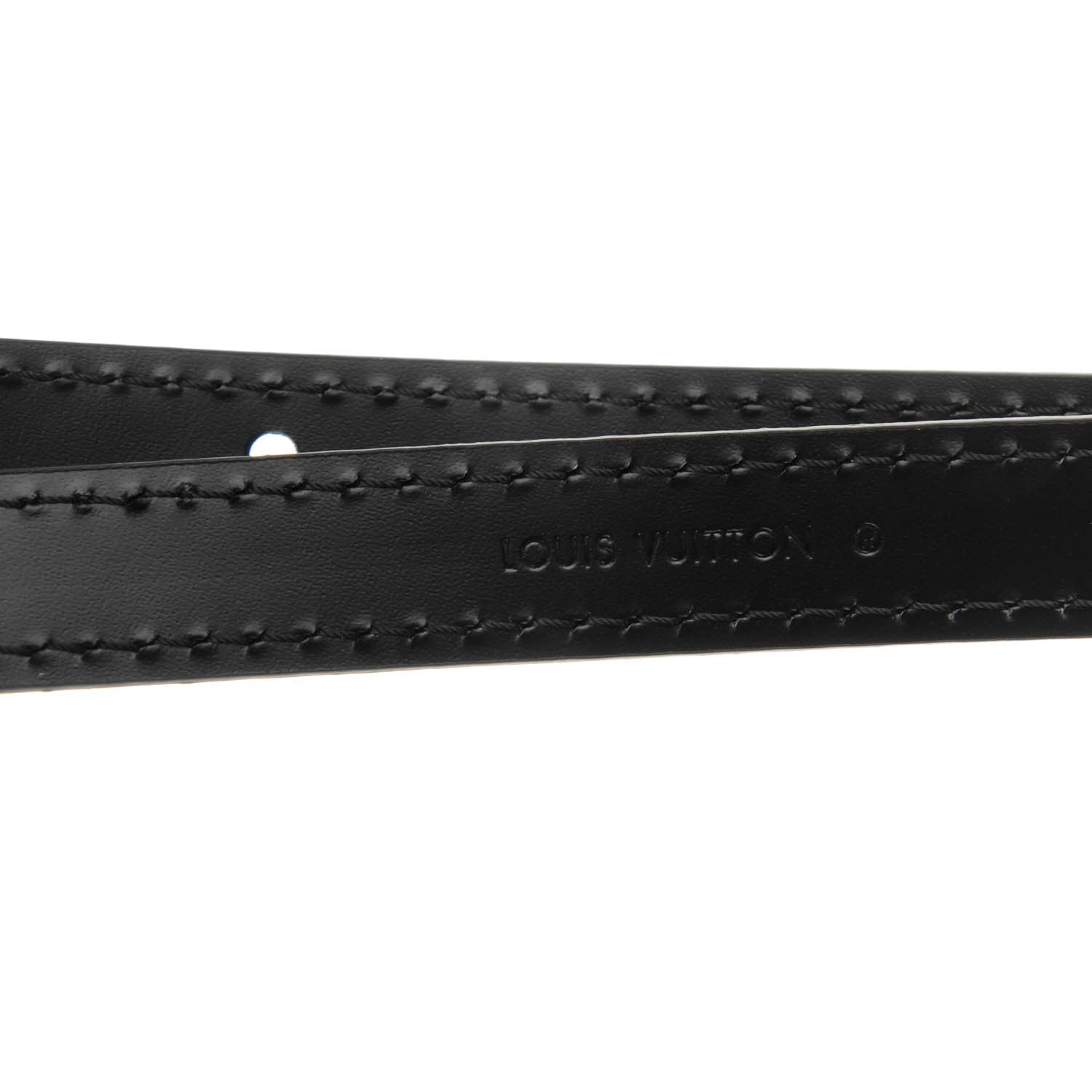 Louis Vuitton Calfskin Shoulder Strap Black 3 of 4
