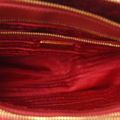 Prada Saffiano Small Galleria Double Zip Tote Fuoco 5 of 10