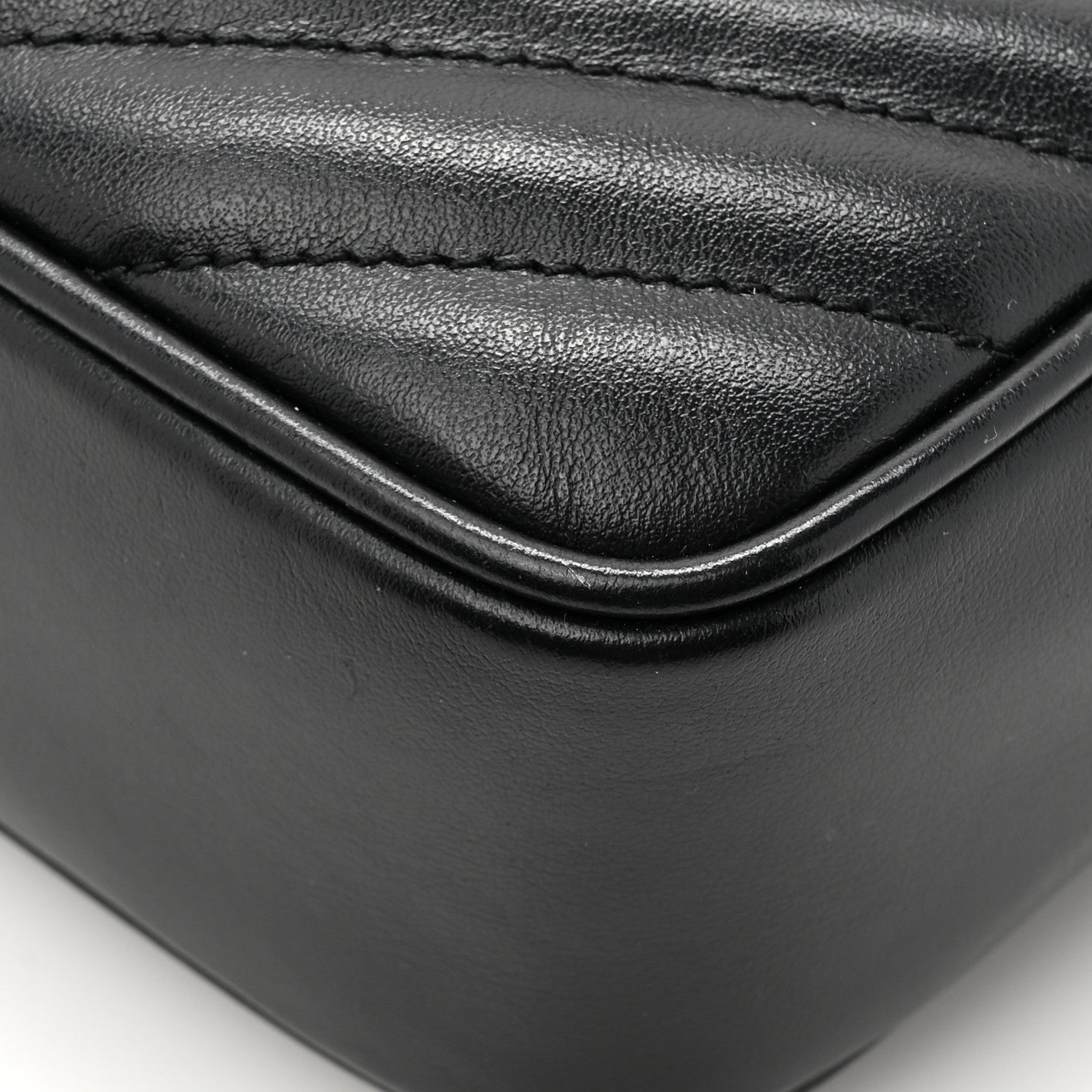 Saint Laurent Calfskin Matelasse Monogram Monochrome Lou Camera Bag Black 13 of 13