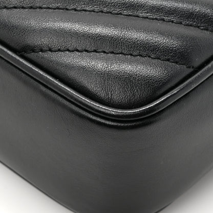 Saint Laurent Calfskin Matelasse Monogram Monochrome Lou Camera Bag Black 13 of 13